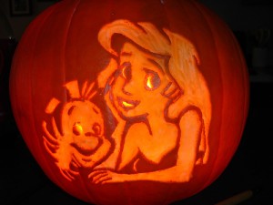 You can always make your own Disney Halloween pumpkin carving!
