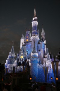 Disney's Magic Kingdom Cinderella Castle at Christmas