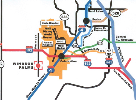 Windsor Palms Directions