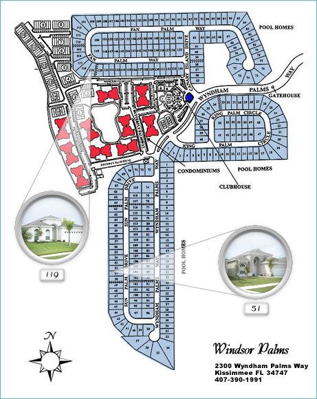 Windsor Palms Resort Address and Map
